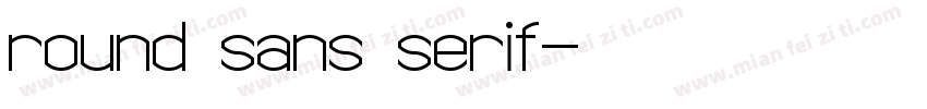 round sans serif字体转换